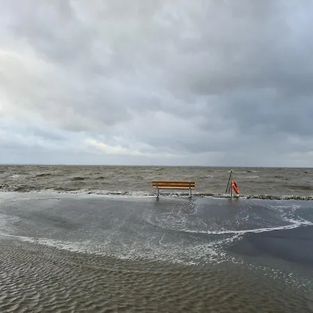 別荘 Watt'n Blick - Hundefreundliches Mit Ausblick Ueber Wiesen Bis Zum Deich Schweiburg